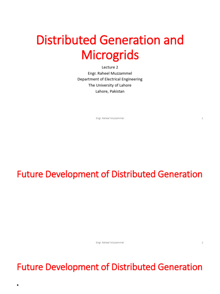 Future of Distributed Generation | PDF | Distributed Generation | Ac Power