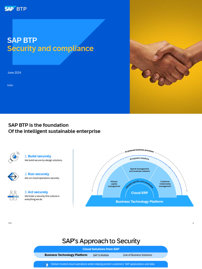 SAP BTP Security and Compliance Overview | PDF | Security | Computer ...