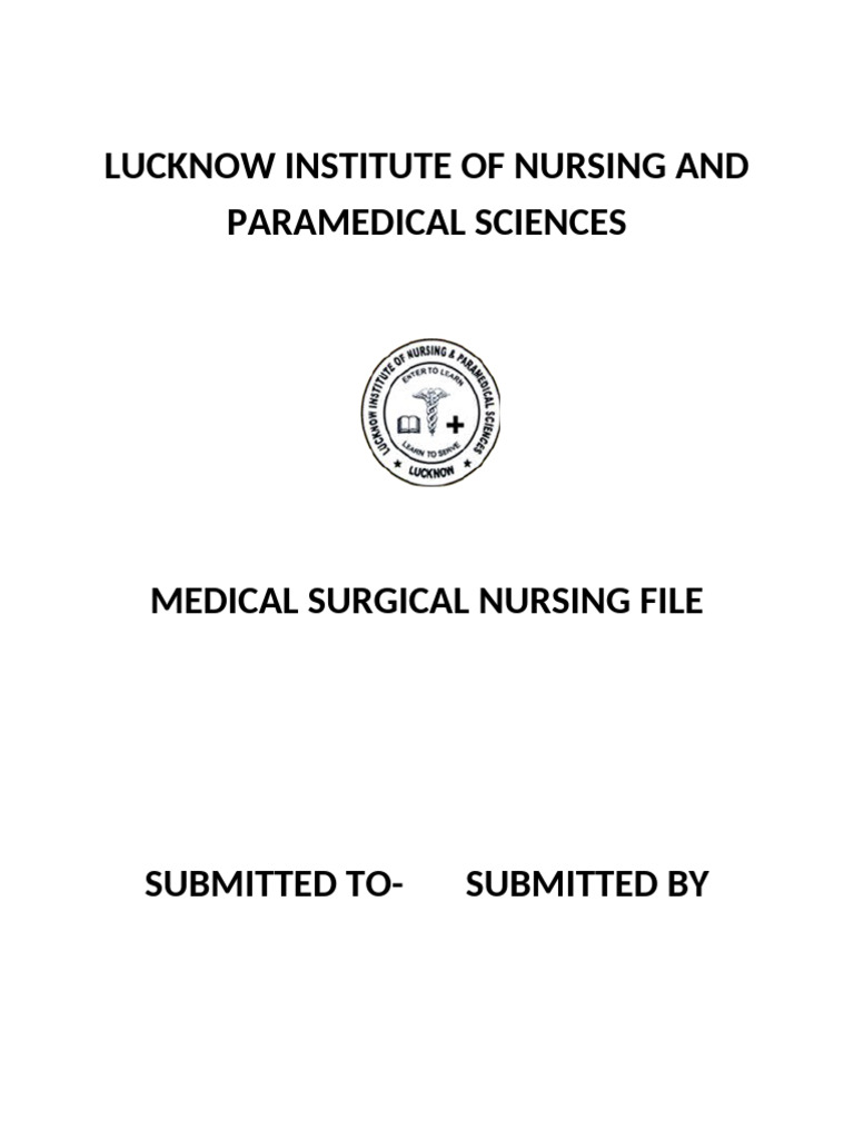 Lucknow Institute of Nursing and Paramedical Sciences 1 | PDF