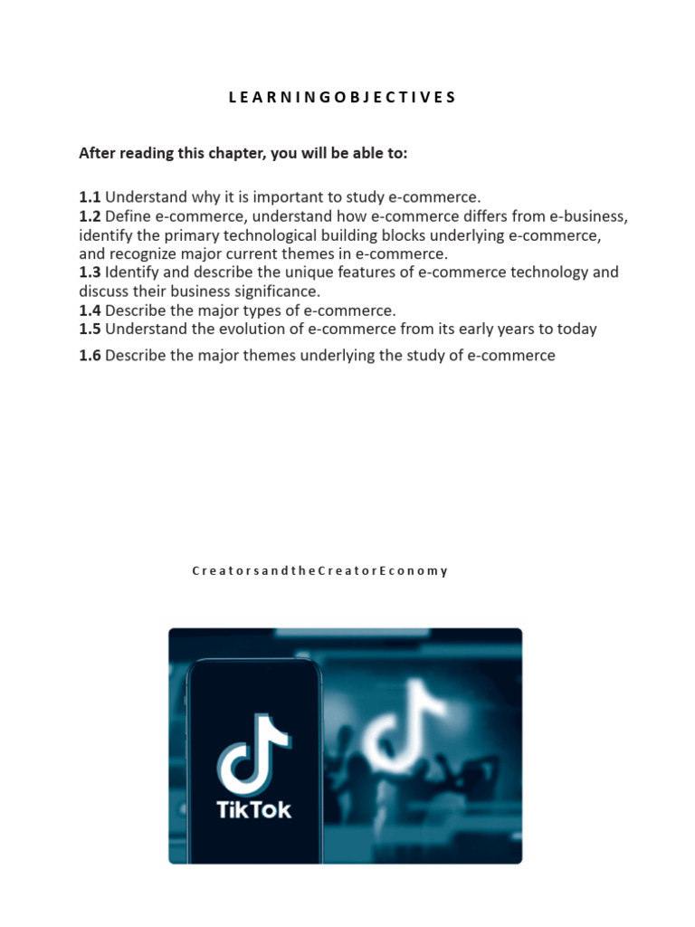 Chapter 01 Introduction To Ecommerce Pdf E Commerce Mobile Device