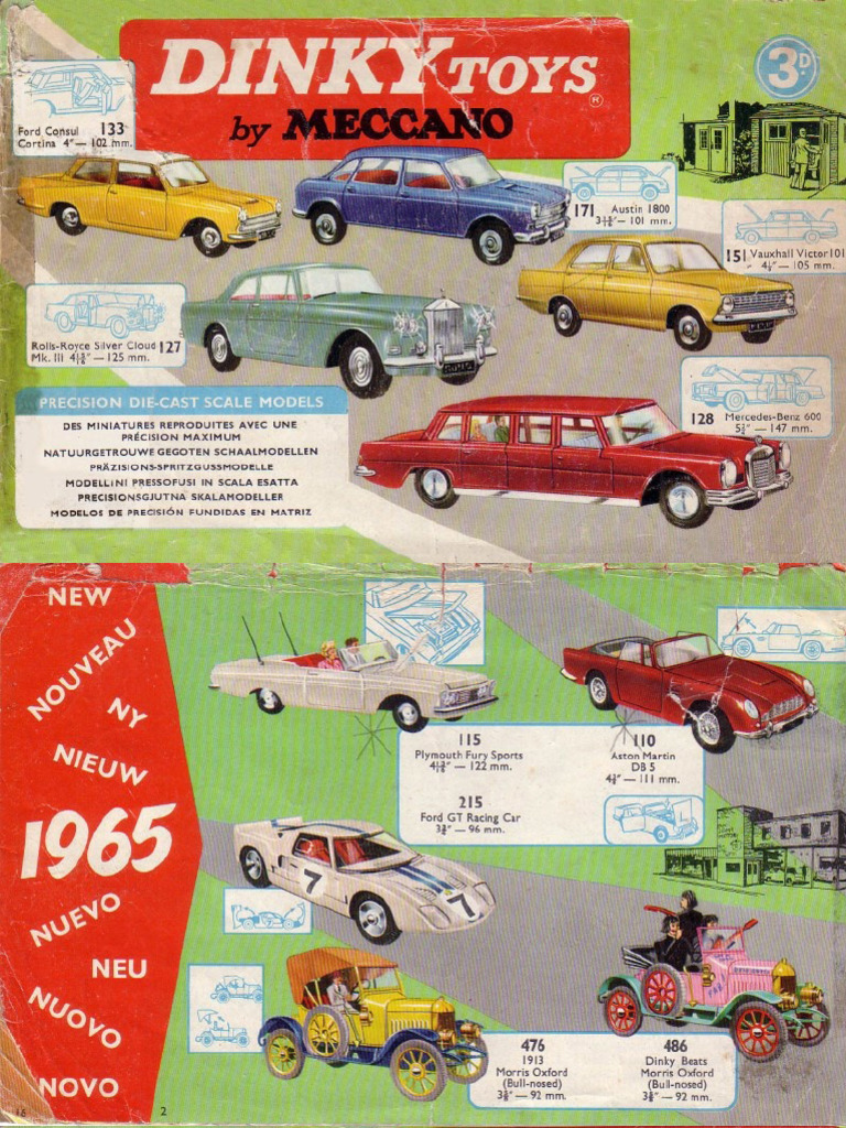 Catalogue Dinky Toys France 1955 - État D'usage Avec Annotations - Échelle 1/43