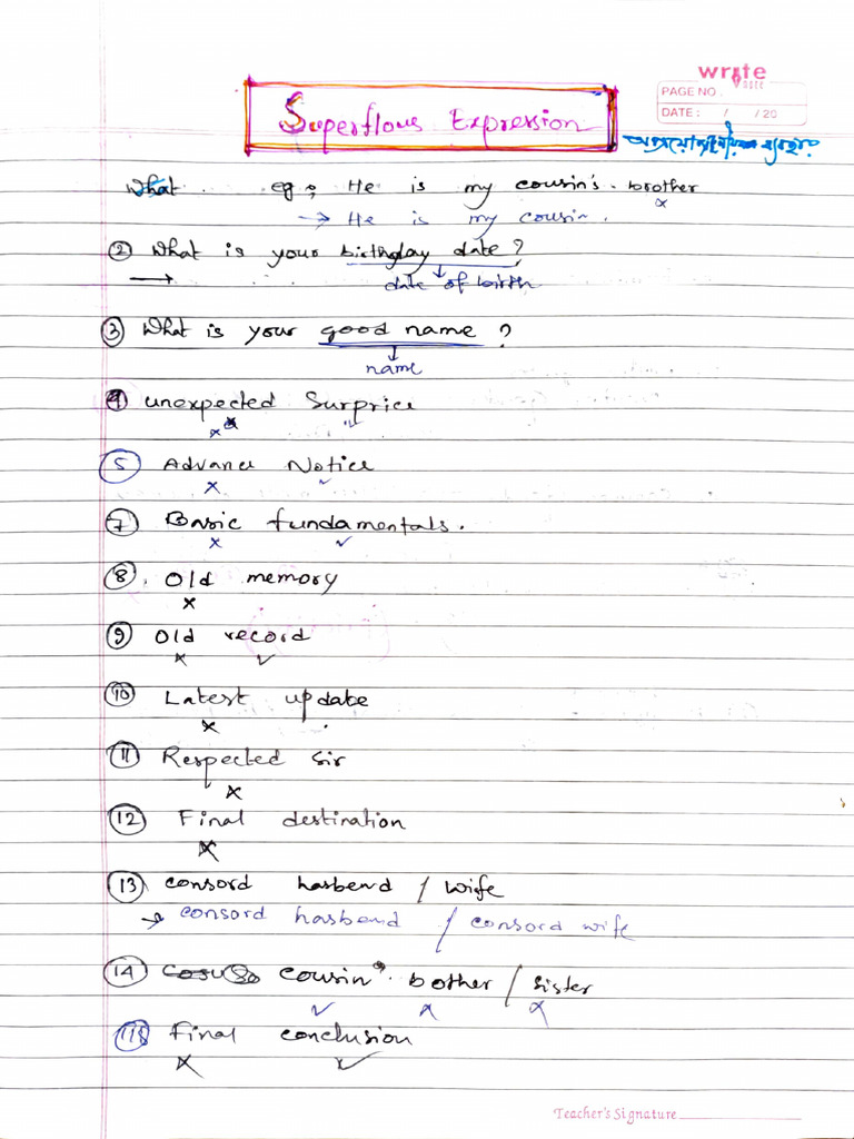 Superfluous expression | PDF