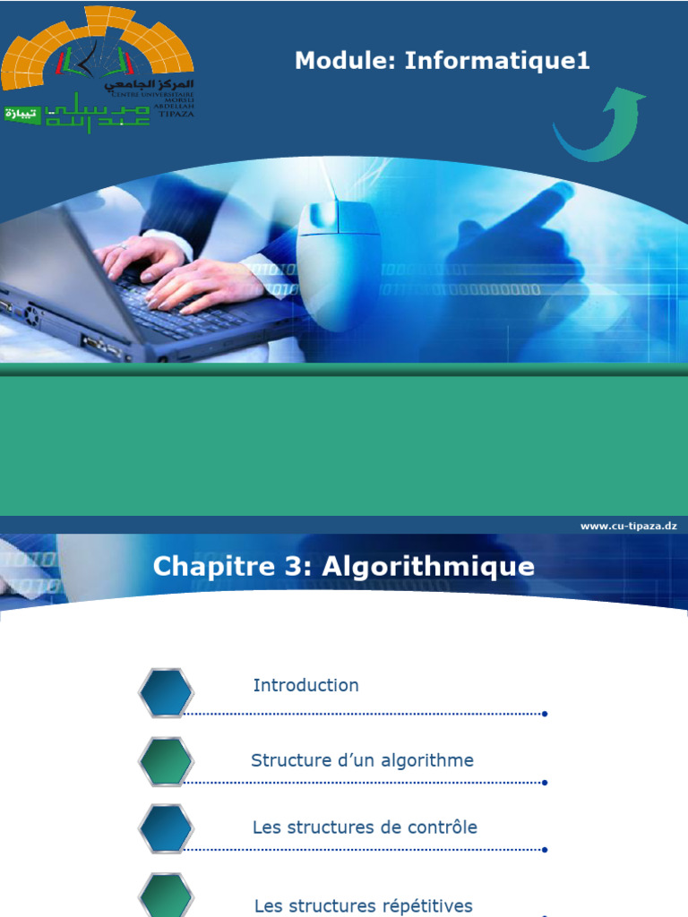 Introduction à l'Algorithmique et Contrôles | PDF | Structure de ...