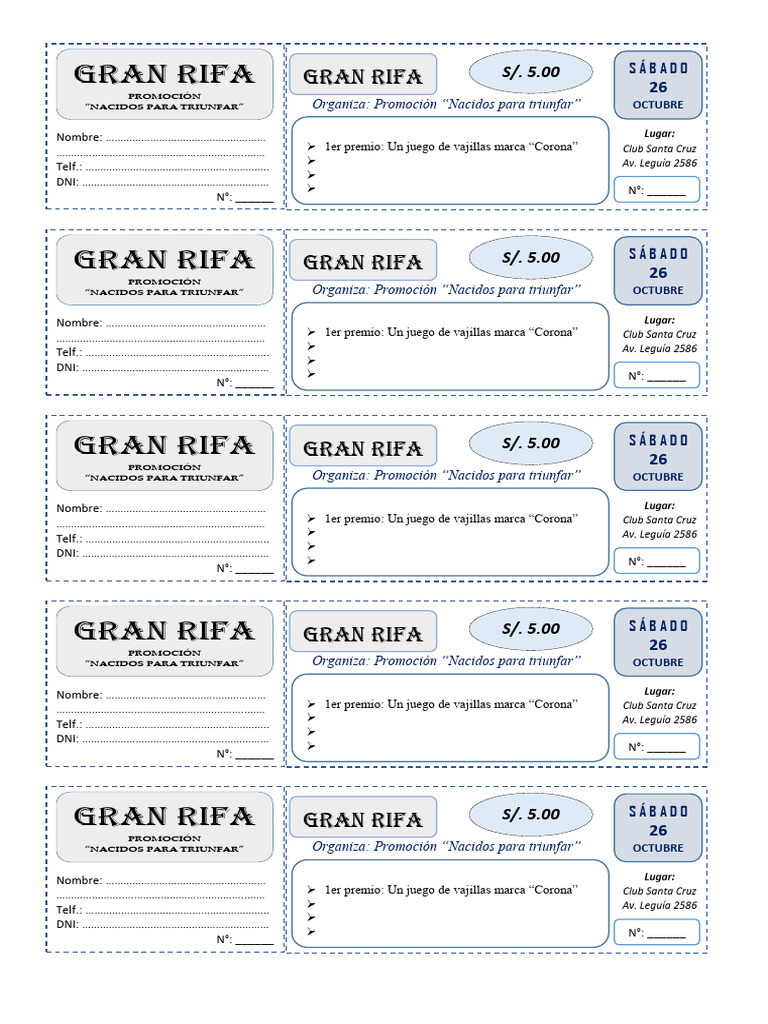 Rifa Final | PDF