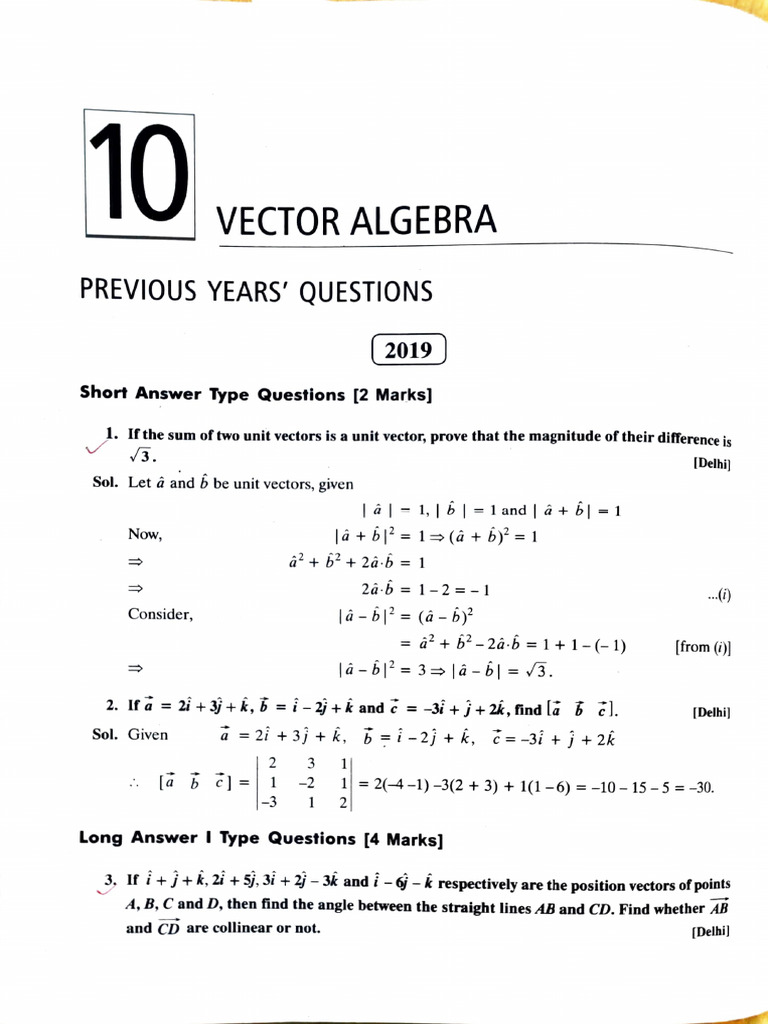 Vectors | PDF