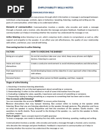 Class 12 Employability Skills NOTES for Board Exam 24-25