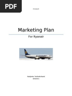 Download Marketing Plan for Ryanair by Ashok Patel SN80225985 doc pdf