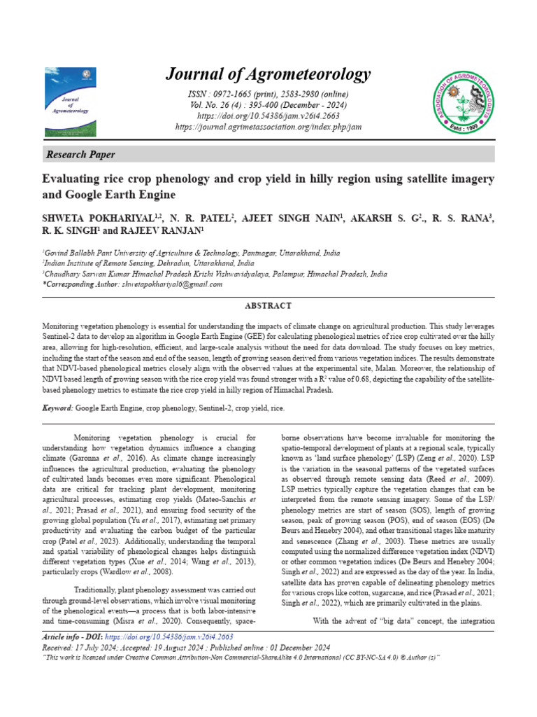 01 Res Paper S+Pokhariyal+Page+395-400 (2) | PDF | Time Series ...