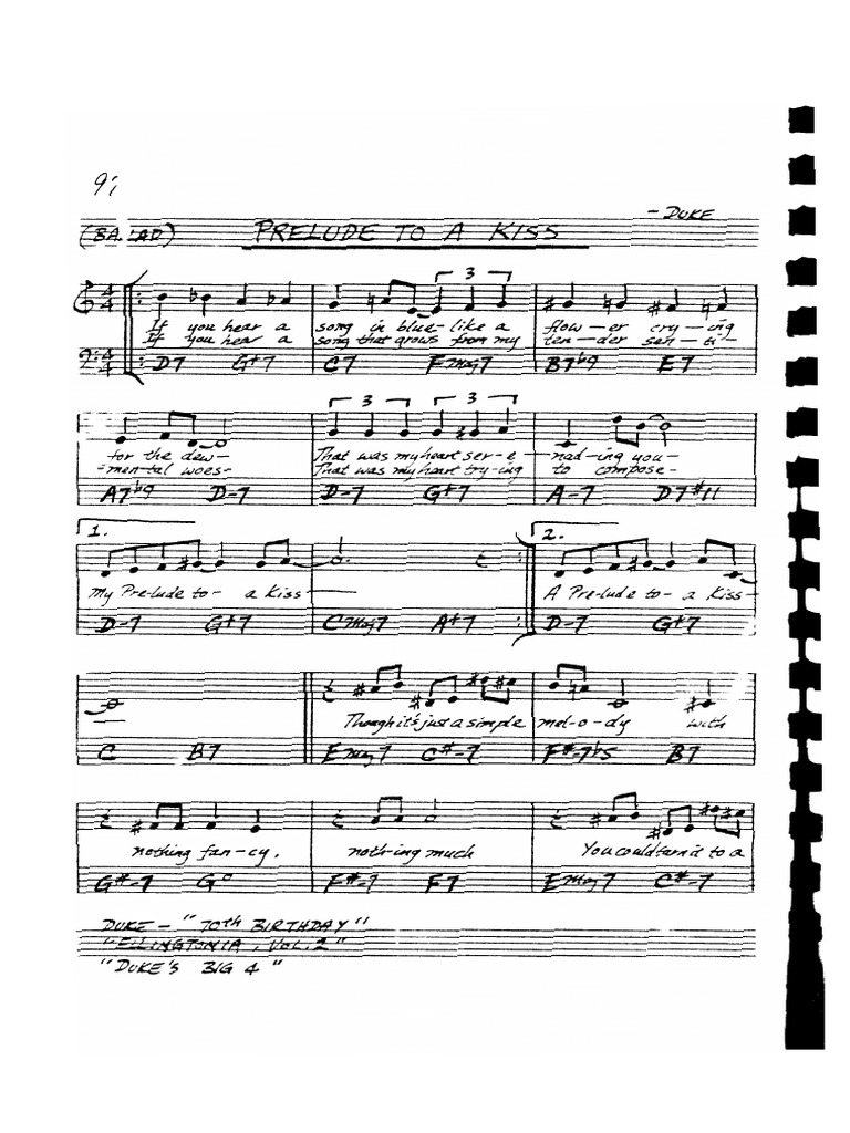Prelude To A Kiss | PDF