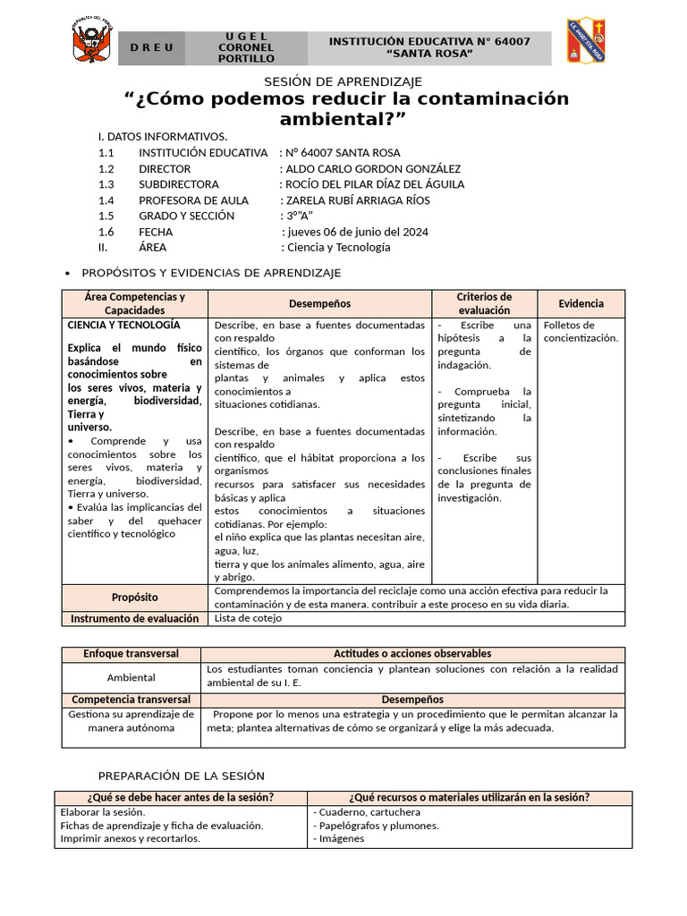 Reducir la Contaminación Ambiental | PDF | Reciclaje | Residuos