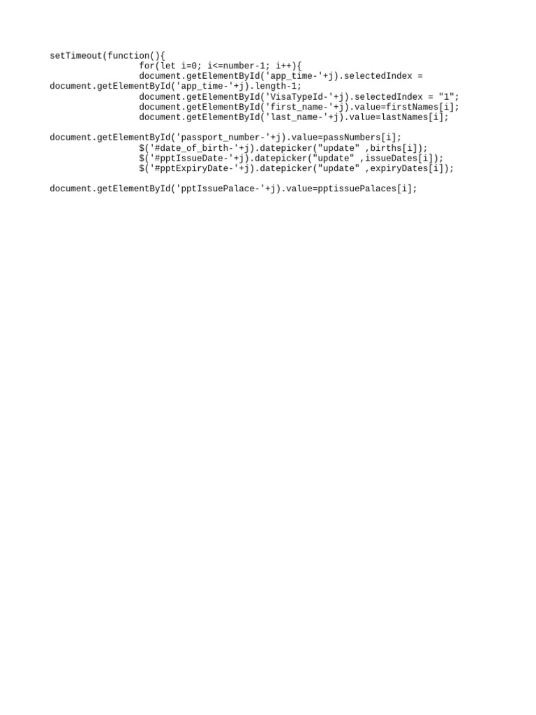JavaScript Form Auto-fill Script | PDF