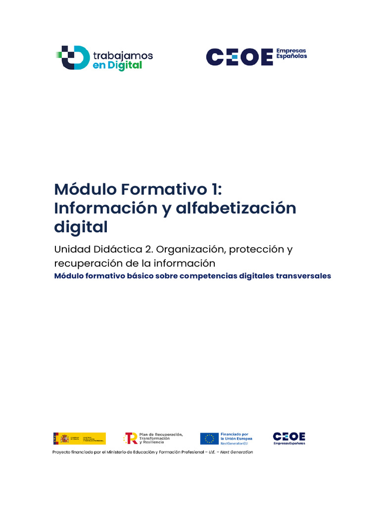 Trabajamos en Digital. Modulo Formativo 1. Unidad Didactica 2 ...