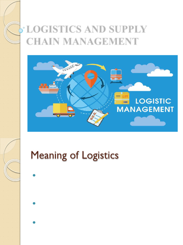 Understanding Logistics and Supply Chain | PDF | Logistics | Warehouse