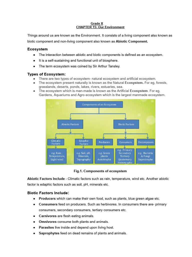 Understanding Ecosystems and Waste Management | PDF | Food Web | Ecosystem