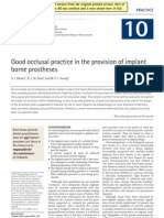 Good Occlusal Practice in The Provision of Implant Borne Prostheses