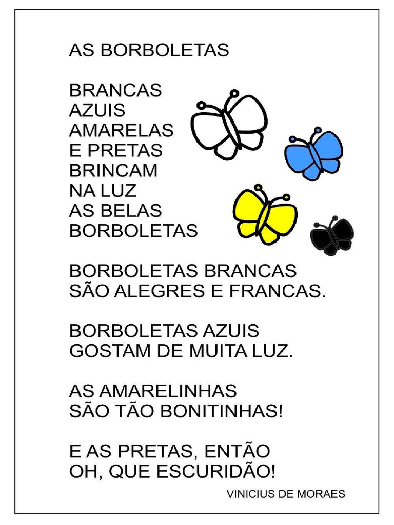 Poema Borboletas Vinicius de Moraes | PDF