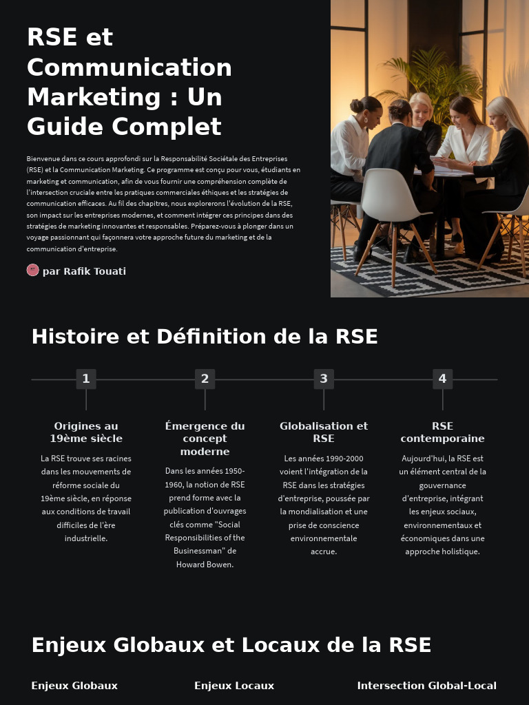 RSE et Marketing Responsable : Guide Complet | PDF | Responsabilité ...