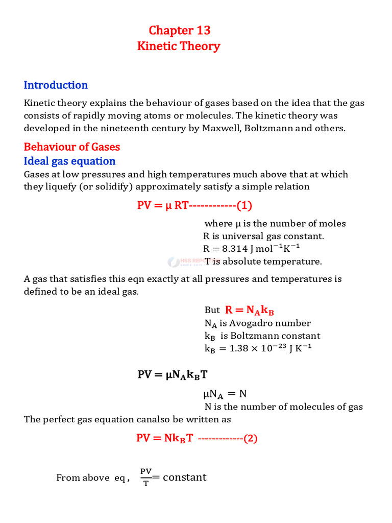 13 KTG XI | PDF | Gases | Temperature