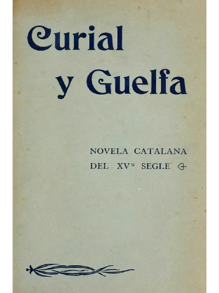 Curial y Guelfa Llibre I | PDF