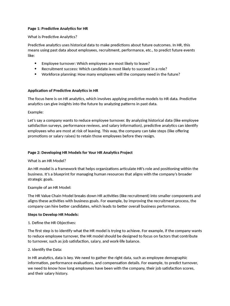 Predictive Analytics in HR Management | PDF | Analytics | Human Resources
