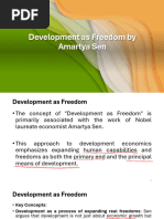 Development As Freedom by Amartya Sen | PDF