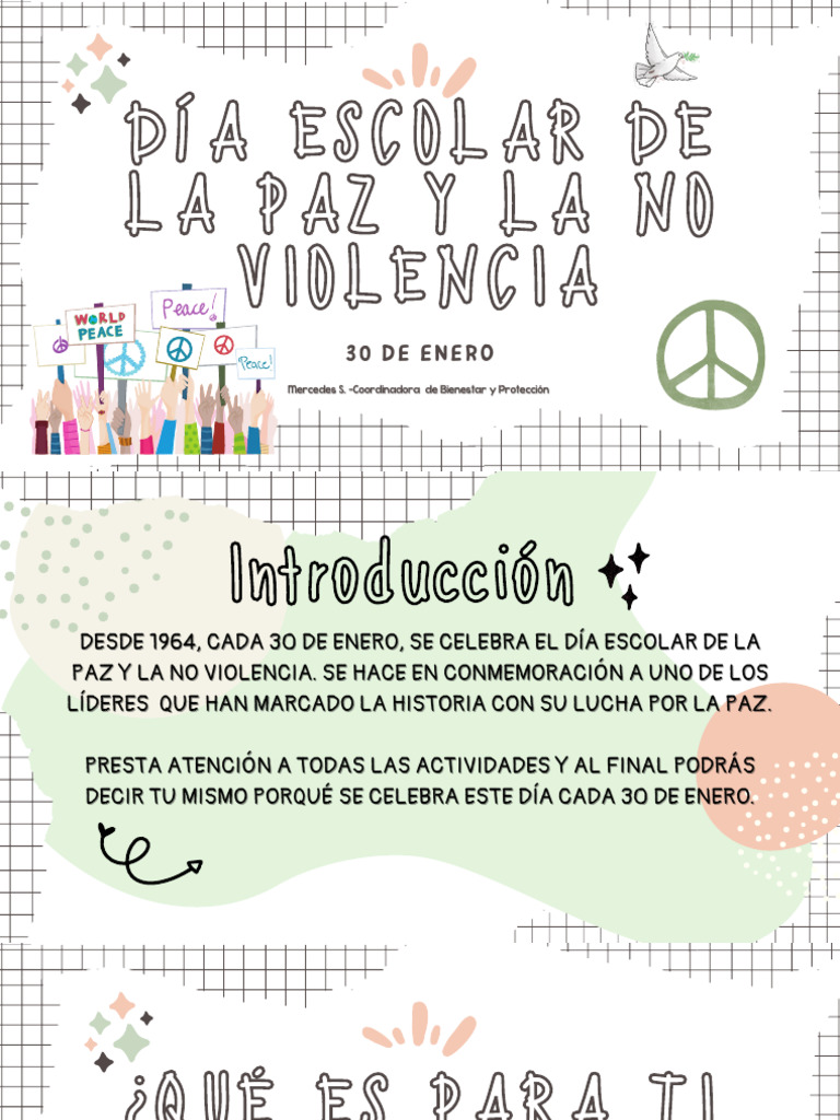 Tutoría Día de La Paz y La No Violencia | PDF | Paz
