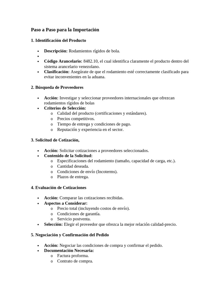 Paso A Paso para La Importación | PDF | aduana | Business