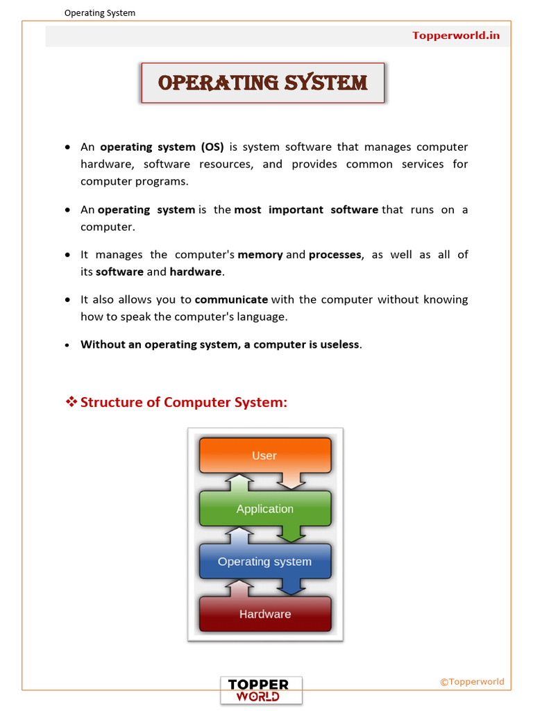 Introduction-to-Operating-System | PDF | Operating System | Process ...