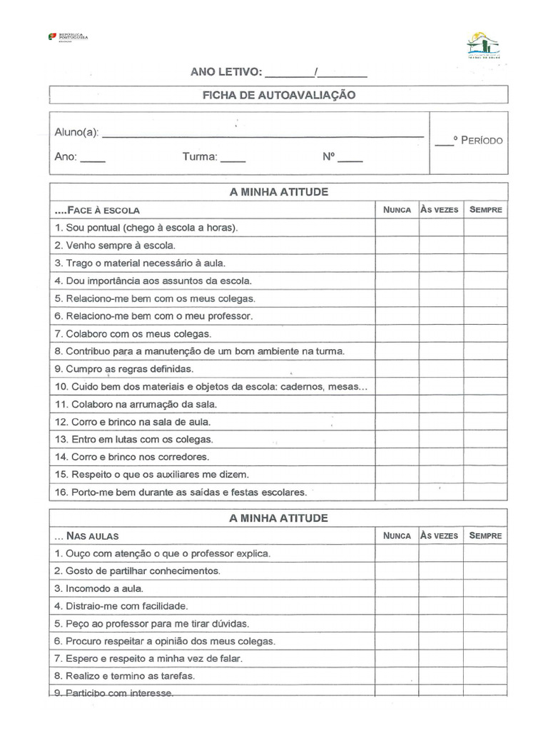 Autoavaliação | PDF
