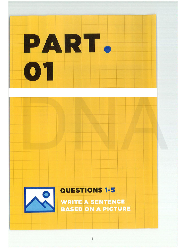 Toeic writing part 1 pdf