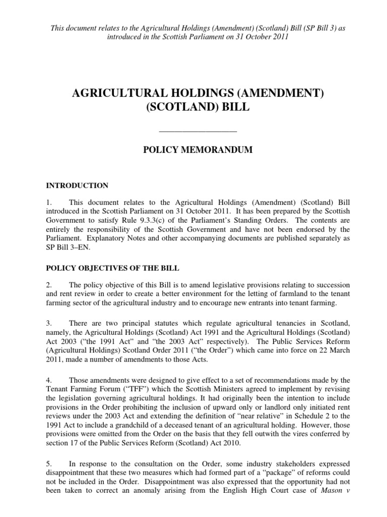 Policy Memo Leasehold Estate Eviction - 