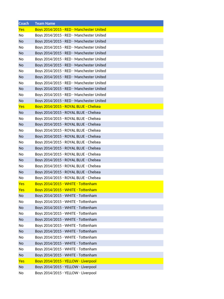 Fall 2024 Roster | PDF | National Association Football Premier Leagues ...