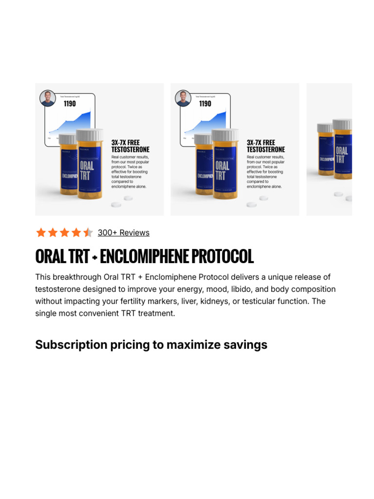Enclomiphene Oral TRT vs. Injections | PDF | Testosterone | Luteinizing ...