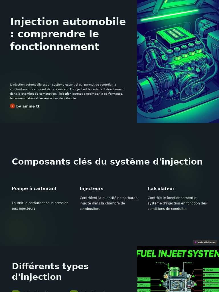 Fonctionnement de l'injection automobile | PDF | Injection (moteur ...