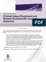 SB 12-08 Criminal Cases (Punishment and Review) (Scotland) Bill: Custodial Sentences (395KB PDF