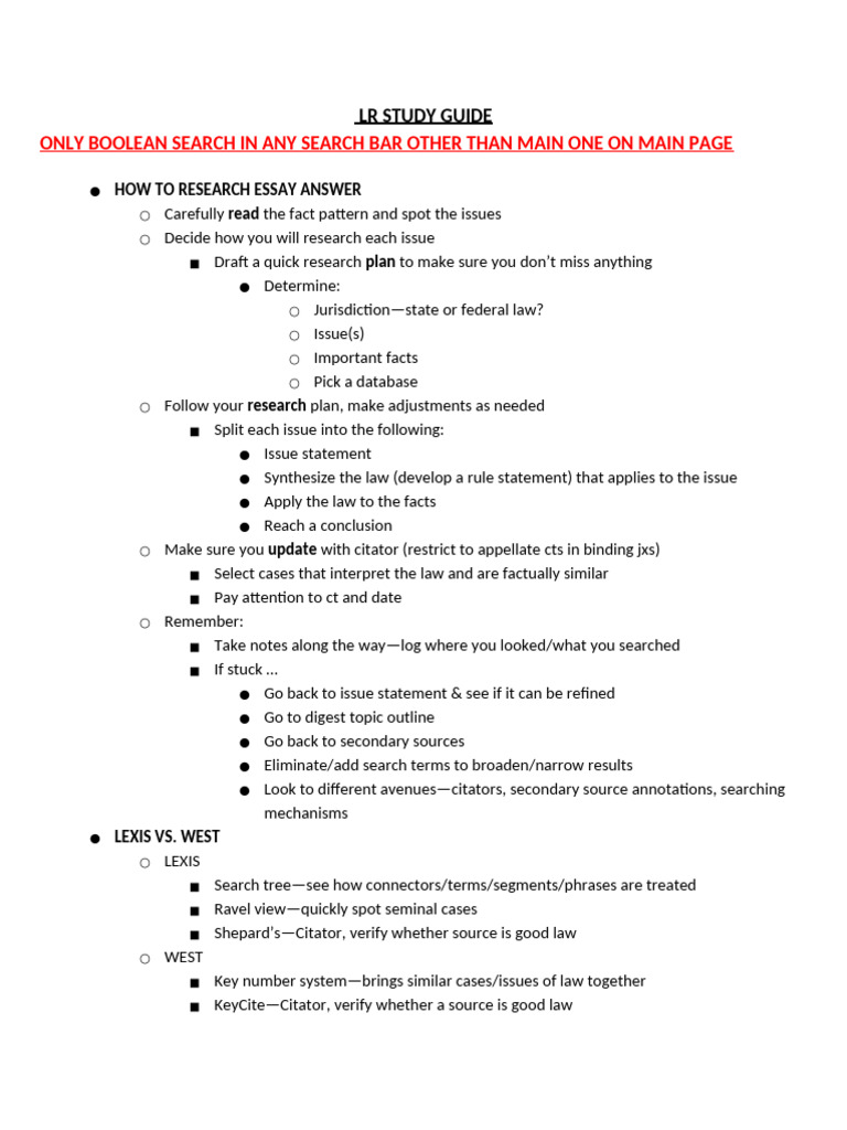 LR Study Guide | PDF | United States Code | Justice