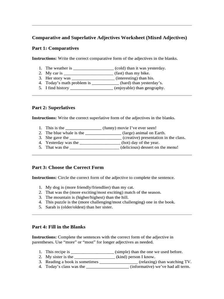 COMPARISON WORKSHEET PDF visual data 6