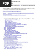 Basic Concepts List of Useful Oracle Apps Articles 2