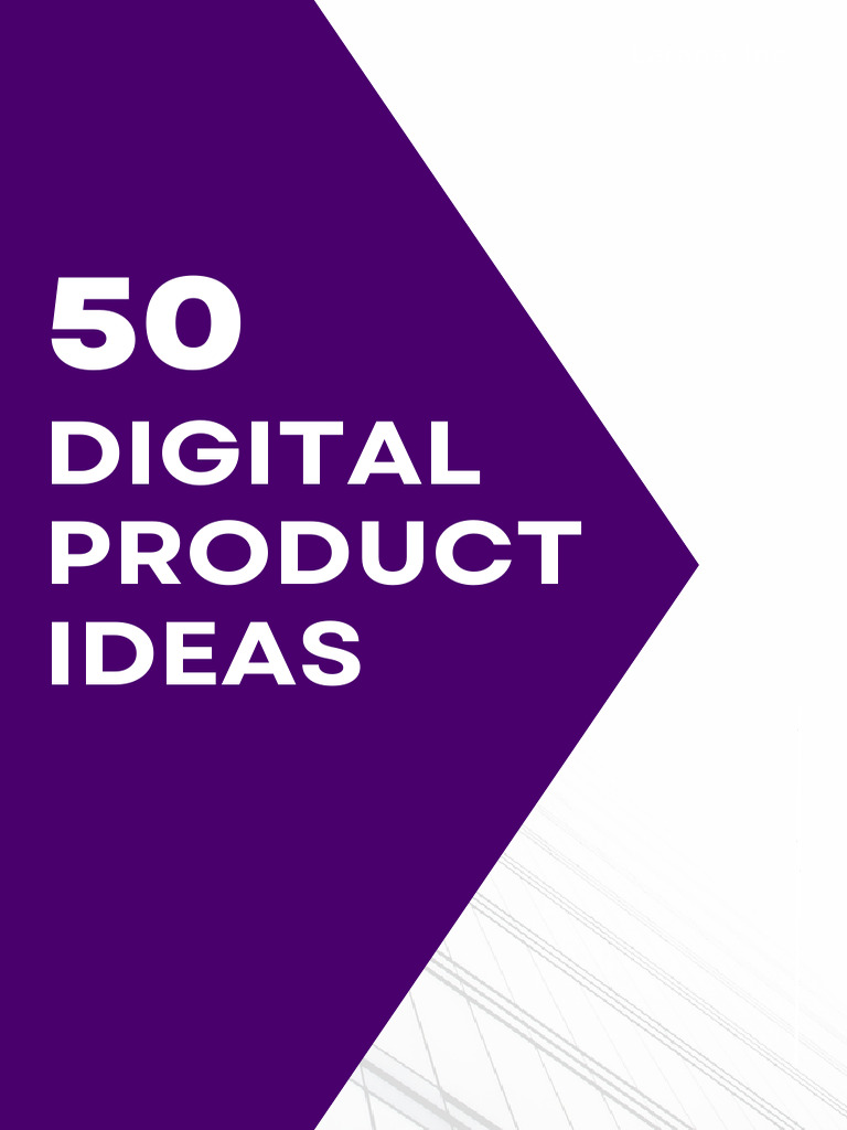 50 Digital Product Ideas for Creators | PDF