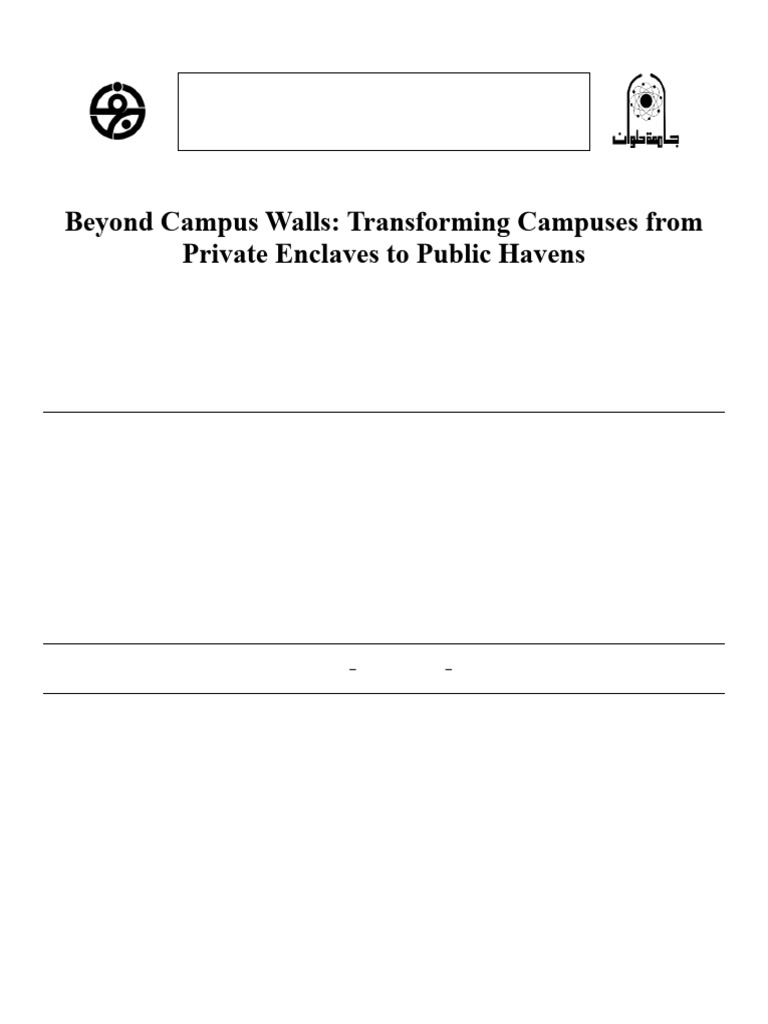 Transforming Campuses into Public Spaces | PDF | Qualitative Research ...