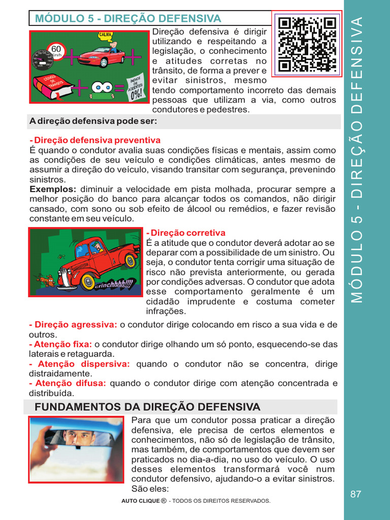 Fundamentos da Direção Defensiva | PDF | Tráfego