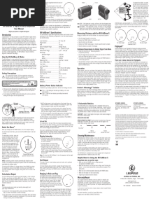 Leopold RX-FullDraw 5 Manual