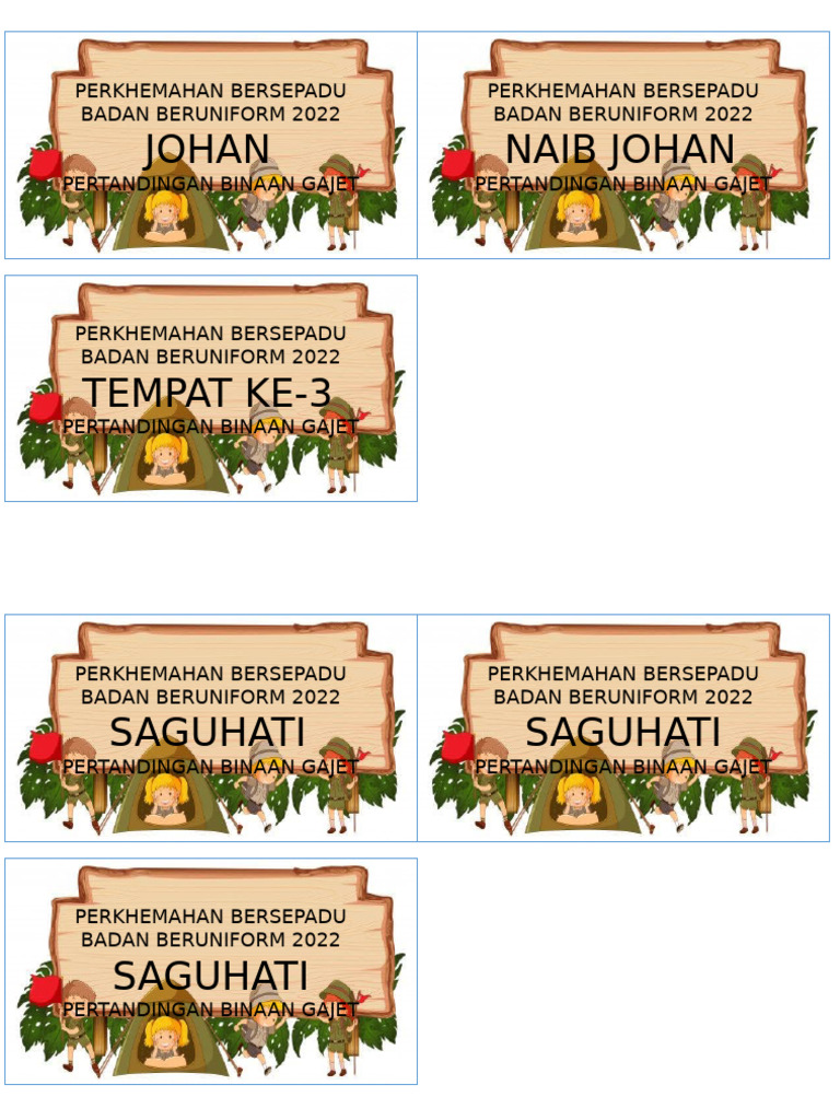 Tagging Hadiah | PDF