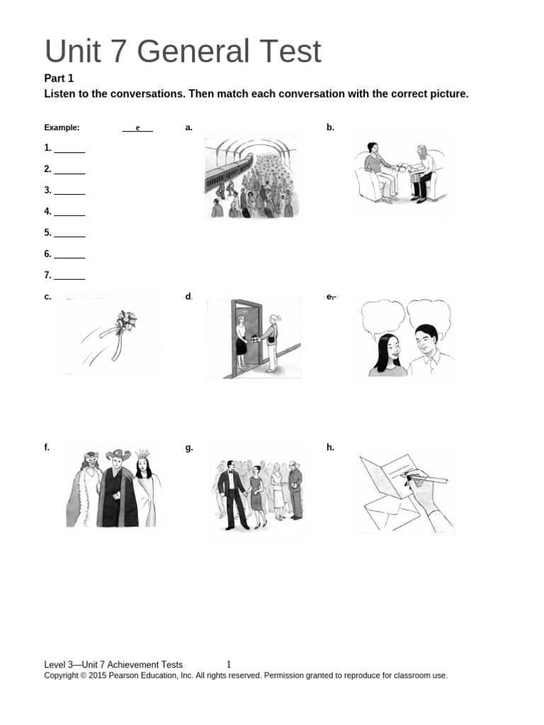 TN3 Unit 7 Assessment | PDF | Wedding | Social Institutions