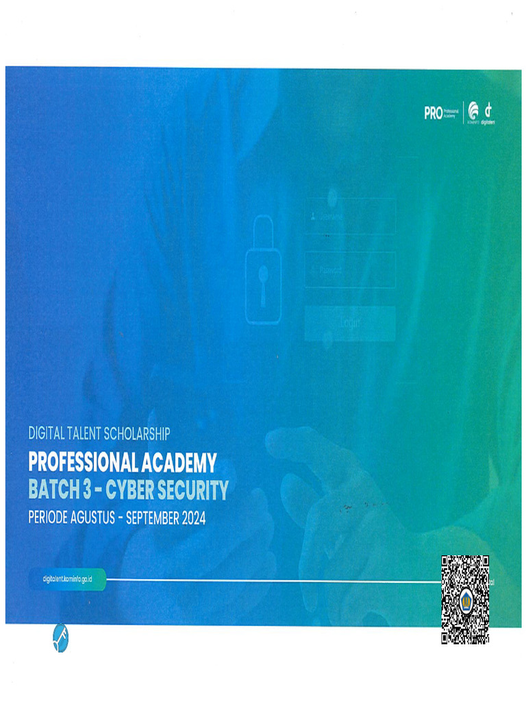 Booklet Professional Academy Batch 3 Cyber Security PDF | PDF