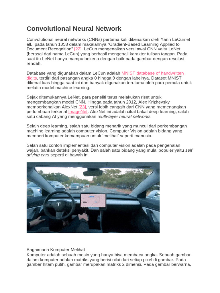Arsitektur Convolutional Neural Network | PDF
