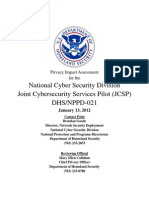 National Cyber Security Division - Joint Cyber Security Services Pilot (JCSP)