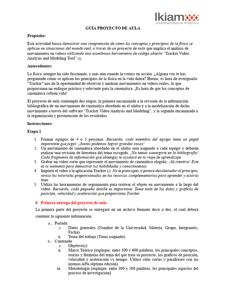 Guía Proyecto de Aula | PDF | Estilo apa | Paradigma