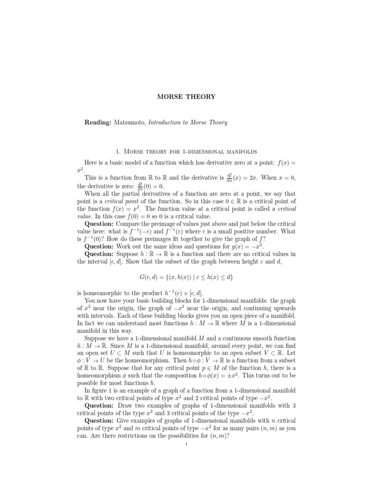 Manifold Mathematics Definition