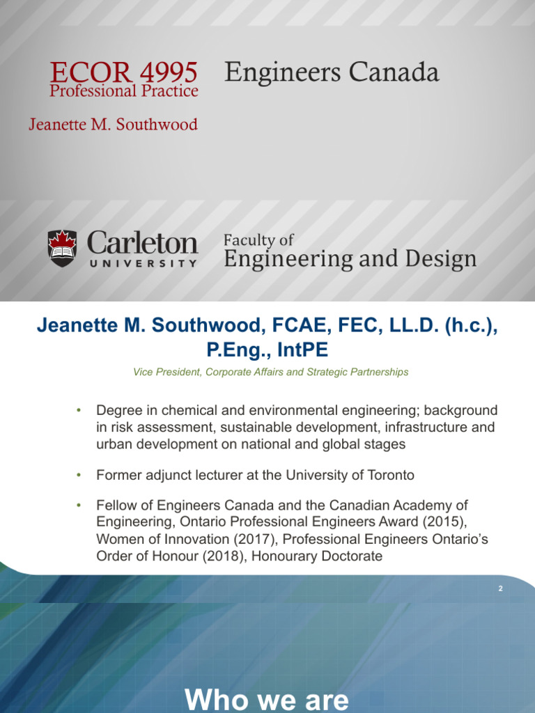Canadian Provincial Engineering Regulation | PDF | Provinces And ...